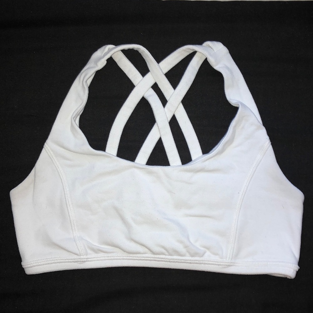 Ivivva white Vitality Bra (reversible)